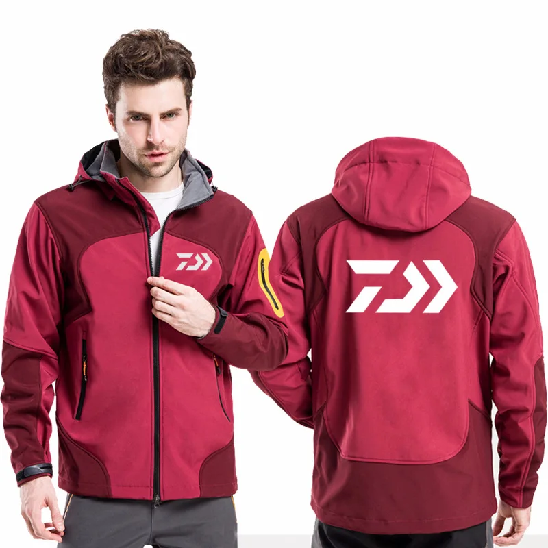 Autumn Winter Daiwa Clothes Fishing Clothing Outdoor Warm Plus Velvet Soft Shell Warm Waterproof Fishing Jacket Coats With Hood
Autumn Winter Daiwa Clothes Fishing Clothing Outdoor Warm Plus Velvet Soft Shell Warm Waterproof Fishing Jacket Coats With Hood