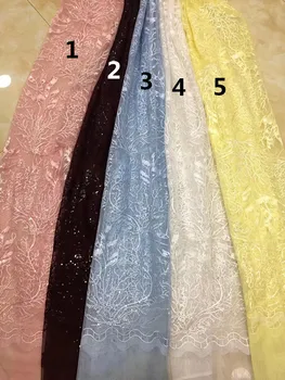 Nigerian Wedding Dress African Lace Fabrics Beautiful Large Sequin French Tulle Embroidery Textile Tulle Lace Fabric With Sequin 
Nigerian Wedding Dress African Lace Fabrics Beautiful Large Sequin French Tulle Embroidery Textile Tulle Lace Fabric With Sequin