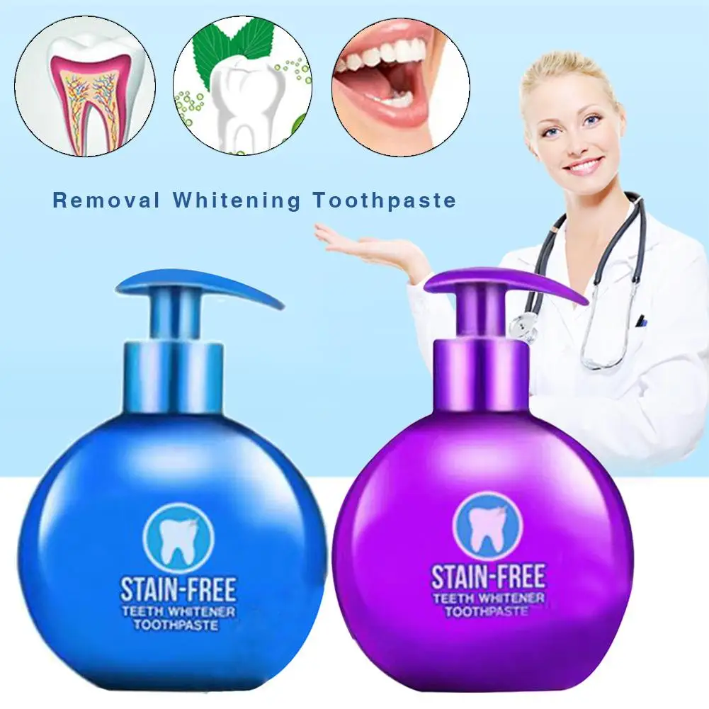 Intensive Stain Removal Whitening Toothpaste Fight Bleeding Gums Toothpaste Natural Fruity Flavor Prevent Tooth Decay Strengthe
Intensive Stain Removal Whitening Toothpaste Fight Bleeding Gums Toothpaste Natural Fruity Flavor Prevent Tooth Decay Strengthe