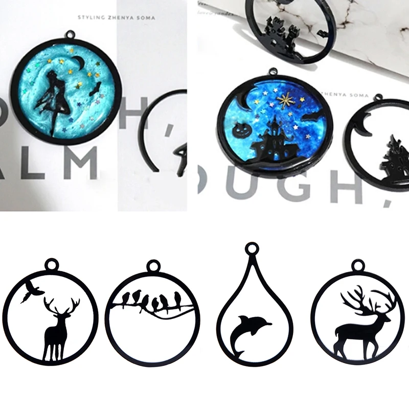 New Hot 10PCS Deer Bird Dolphin Acrylic DIY Animal Frame Pendant Bezel Setting Cabochon UV Resin Charms
New Hot 10PCS Deer Bird Dolphin Acrylic DIY Animal Frame Pendant Bezel Setting Cabochon UV Resin Charms