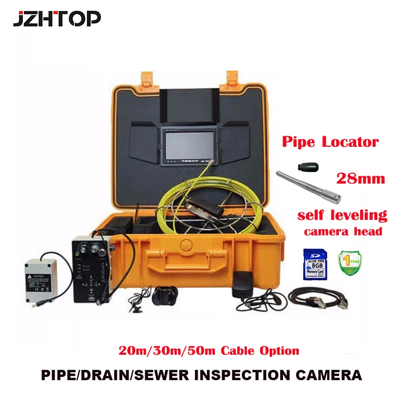 28mm self leveling pipe video endoscope borescope