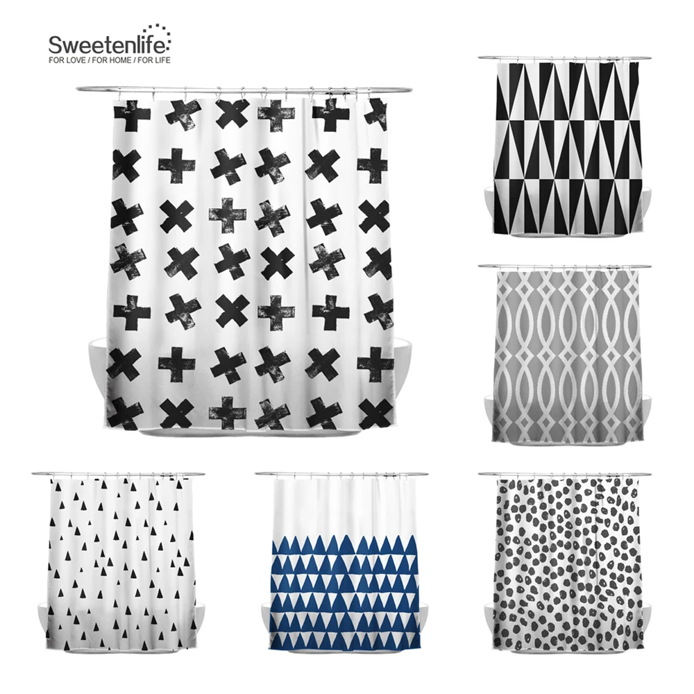 Sweetenlife 180x180cm Bathroom Curtain Creative Geometry Waterproof Fabric Curtain 100% Polyester Shower Curtains Wholesaling
Sweetenlife 180x180cm Bathroom Curtain Creative Geometry Waterproof Fabric Curtain 100% Polyester Shower Curtains Wholesaling