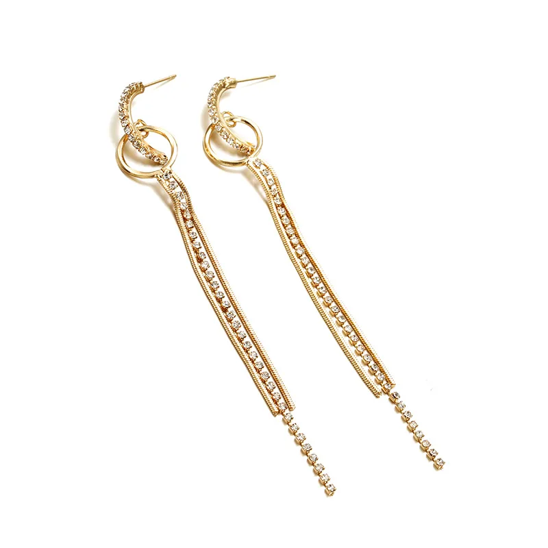 Trendy Crystal Drop Earrings For Women Luxury Gold Silver Color Long Tassel Hanging Dangle Earrings Jewelry Brincos Bijoux 2019
Trendy Crystal Drop Earrings For Women Luxury Gold Silver Color Long Tassel Hanging Dangle Earrings Jewelry Brincos Bijoux 2019