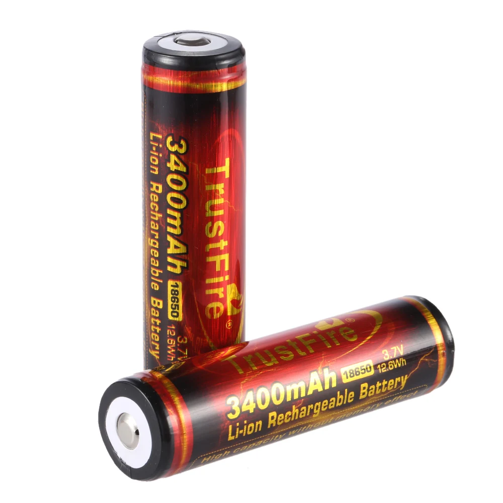 4pcs/lot TrustFire Protected 18650 3.7V 3400mAh Li-ion Battery Rechargeable Batteries with PCB For LED Flashlight Headlamp
4pcs/lot TrustFire Protected 18650 3.7V 3400mAh Li-ion Battery Rechargeable Batteries with PCB For LED Flashlight Headlamp