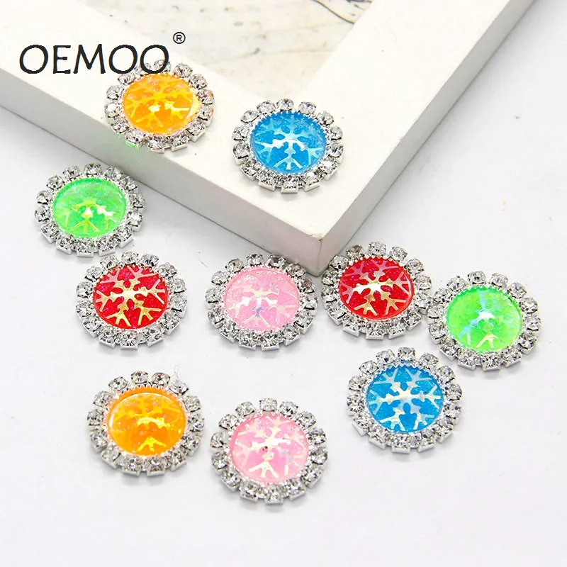 10pcs Resin Snowflake Flatback Botton 15x15mm Silver Metal Rhinestone Cabochon Base Cameo Setting DIY Jewelry Charms
10pcs Resin Snowflake Flatback Botton 15x15mm Silver Metal Rhinestone Cabochon Base Cameo Setting DIY Jewelry Charms