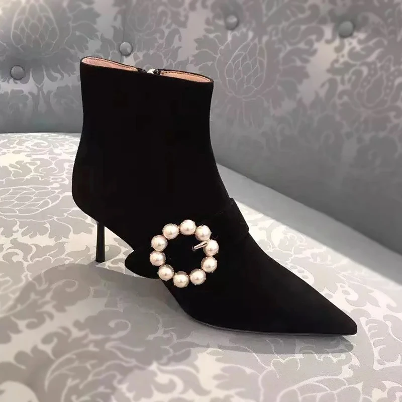 Kmeioo Spring Autumn Boots Woman Pointed Toe Thin Heel Ankle Boots Elegant Dress Short Boots With Zipper High Heels Female Boot
Kmeioo Spring Autumn Boots Woman Pointed Toe Thin Heel Ankle Boots Elegant Dress Short Boots With Zipper High Heels Female Boot