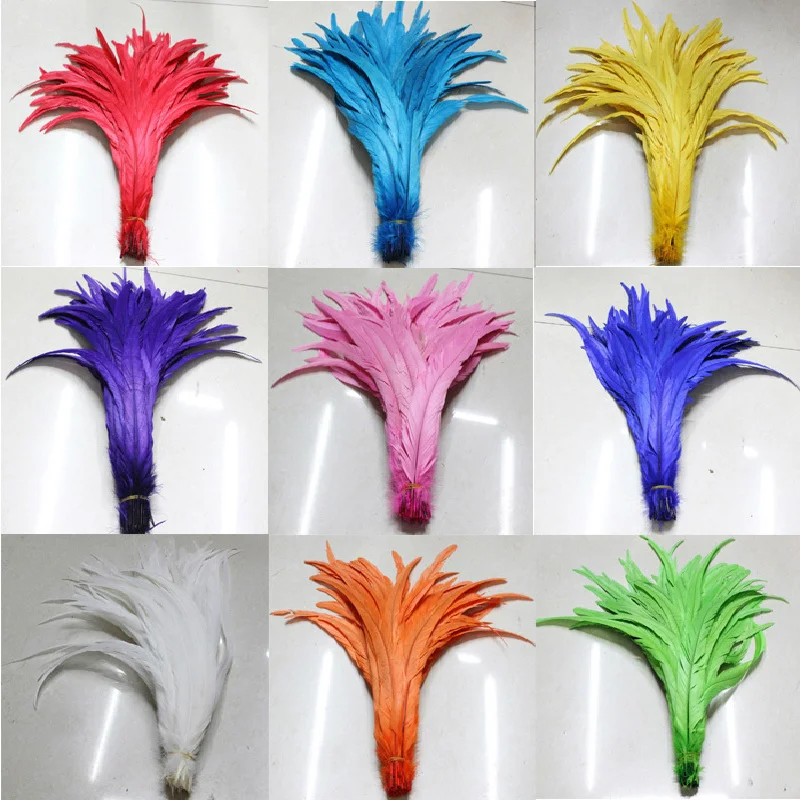 Hot sale! 100pcs/lot each color Dyed Rooster Tail Feathers 14-16''/35-40cm freeshipping
Hot sale! 100pcs/lot each color Dyed Rooster Tail Feathers 14-16''/35-40cm freeshipping