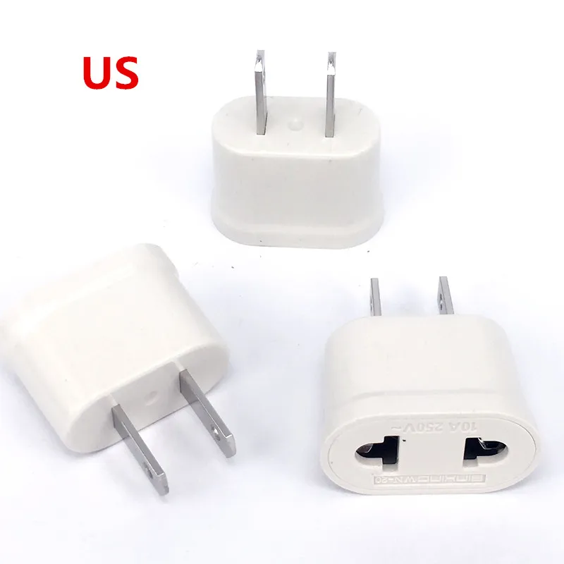 1pc US To EU Plug Power Adapter White Travel Power Plug Adapter Converter Wall Charger
1pc US To EU Plug Power Adapter White Travel Power Plug Adapter Converter Wall Charger