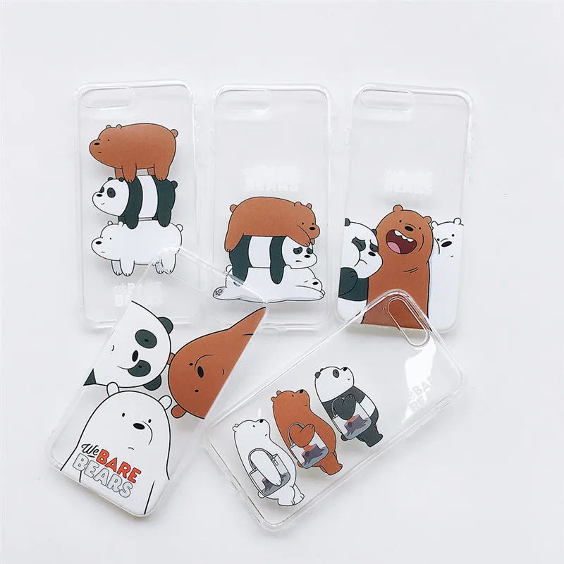 We Bare Bears Clear Cover Case For Coque iPhone 6 6s 6plus 7 8 Plus Funda Cases for iPhone X Xs Max Xr Capa Soft TPU Silicone
We Bare Bears Clear Cover Case For Coque iPhone 6 6s 6plus 7 8 Plus Funda Cases for iPhone X Xs Max Xr Capa Soft TPU Silicone