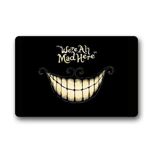CHARMHOME We Are All Mad Here Cheshire Cat Floor Mat Doormat Carpet NonSlip Indoor Outdoor
CHARMHOME We Are All Mad Here Cheshire Cat Floor Mat Doormat Carpet NonSlip Indoor Outdoor