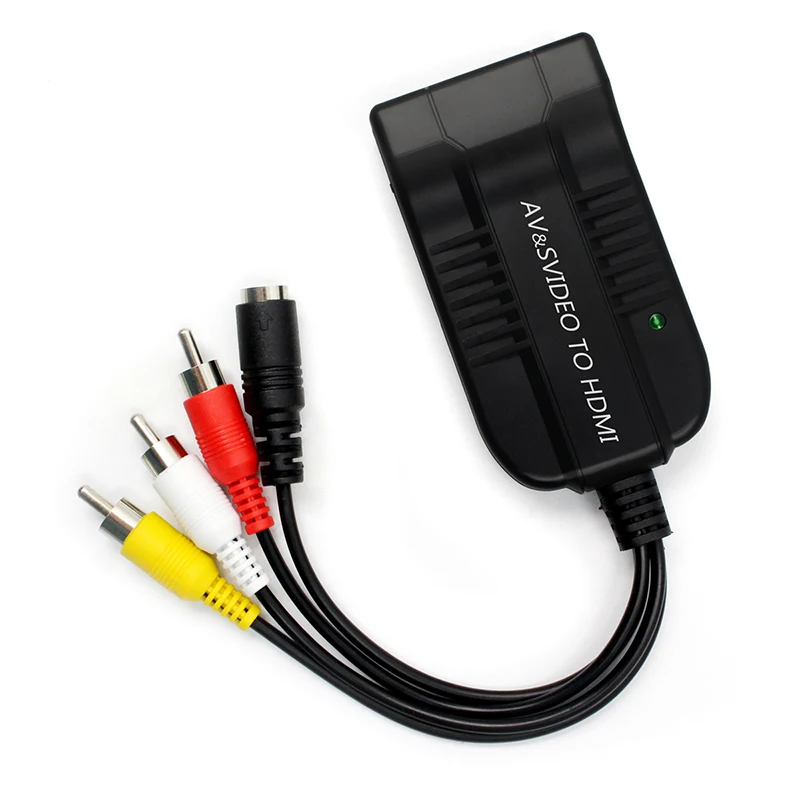 3RCA AV CVBS S-Video to HD Adapter Support 720p/1080p Composite S-Video R/L Audio to HDMI-compatible Adapter For DVD VCR PS2
3RCA AV CVBS S-Video to HD Adapter Support 720p/1080p Composite S-Video R/L Audio to HDMI-compatible Adapter For DVD VCR PS2