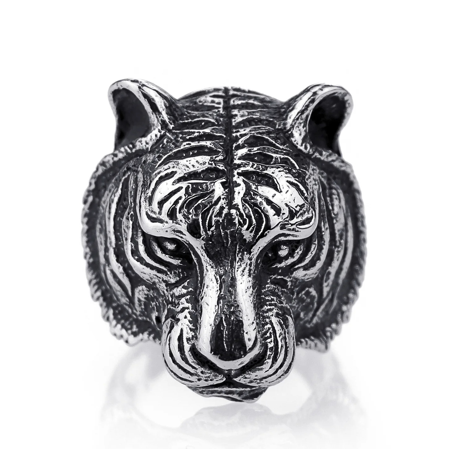Punk Hyperbole Tiger Rings For Men Silver Color Party Ring Bulk Jewelry Dropshipping
Punk Hyperbole Tiger Rings For Men Silver Color Party Ring Bulk Jewelry Dropshipping