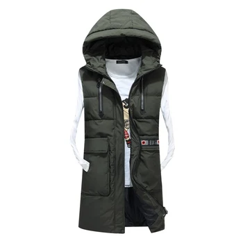 b autumn and winter new men down cotton Sleeveless vest Male Hooded Thick Warm Waistcoat Men Chaleco con capucha de los hombres
b autumn and winter new men down cotton Sleeveless vest Male Hooded Thick Warm Waistcoat Men Chaleco con capucha de los hombres