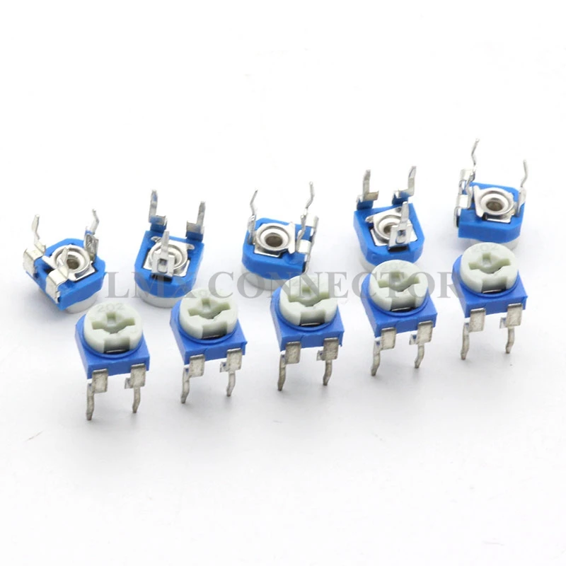 20PCS RM065 Carbon Film Horizontal Trimming Potentiometer 201 200ohm Blue White Variable Resistors For Electronic experiment
20PCS RM065 Carbon Film Horizontal Trimming Potentiometer 201 200ohm Blue White Variable Resistors For Electronic experiment