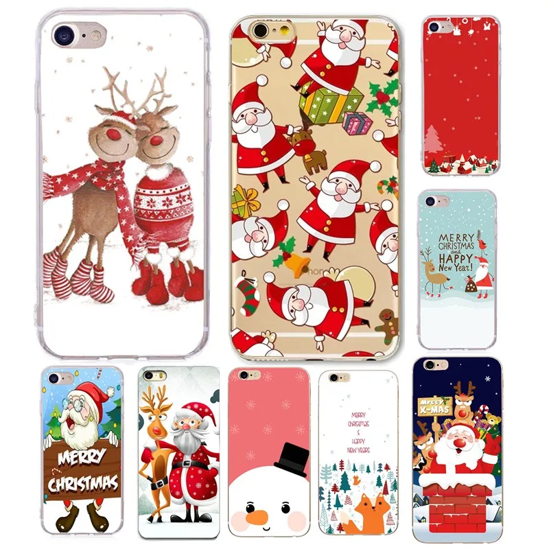 For Fundas iphone 7 plus Christmas Soft TPU Silicone Cases for iPhone 5 S SE X Phone Case For Iphone 6 6S 7 8 8Plus Cover Coque
For Fundas iphone 7 plus Christmas Soft TPU Silicone Cases for iPhone 5 S SE X Phone Case For Iphone 6 6S 7 8 8Plus Cover Coque