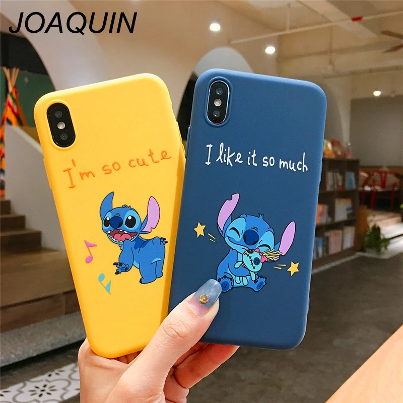 Couple cute cartoon Stitch colours soft TPU phone case for iphone 6 6s 6plus 7 7plus 8 8plus X XR XS MAX lovely cover coque
Couple cute cartoon Stitch colours soft TPU phone case for iphone 6 6s 6plus 7 7plus 8 8plus X XR XS MAX lovely cover coque