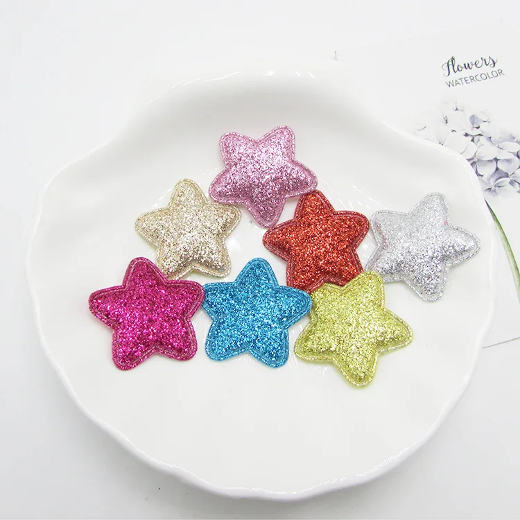 100pcs/lot 2.8cm Star glitter shiny applique padded for scrapbooking girls hair accessories bows
100pcs/lot 2.8cm Star glitter shiny applique padded for scrapbooking girls hair accessories bows