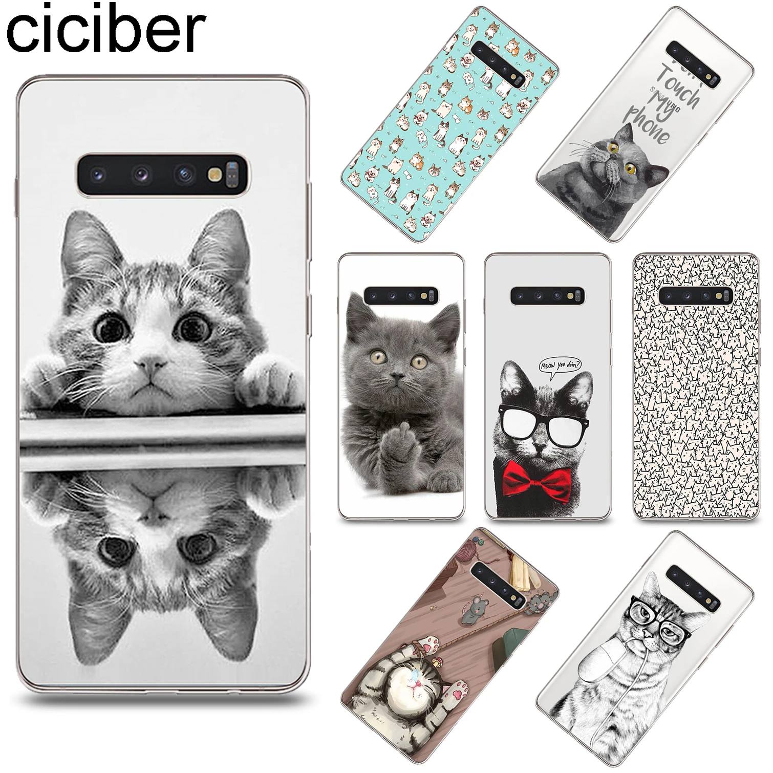 ciciber Super Cute Kitten For Samsung Galaxy S9 S10 S8 S10+ Plus S10e Cover Soft TPU Phone Cases For S7 S5 S6 Edge mini Fundas
ciciber Super Cute Kitten For Samsung Galaxy S9 S10 S8 S10+ Plus S10e Cover Soft TPU Phone Cases For S7 S5 S6 Edge mini Fundas