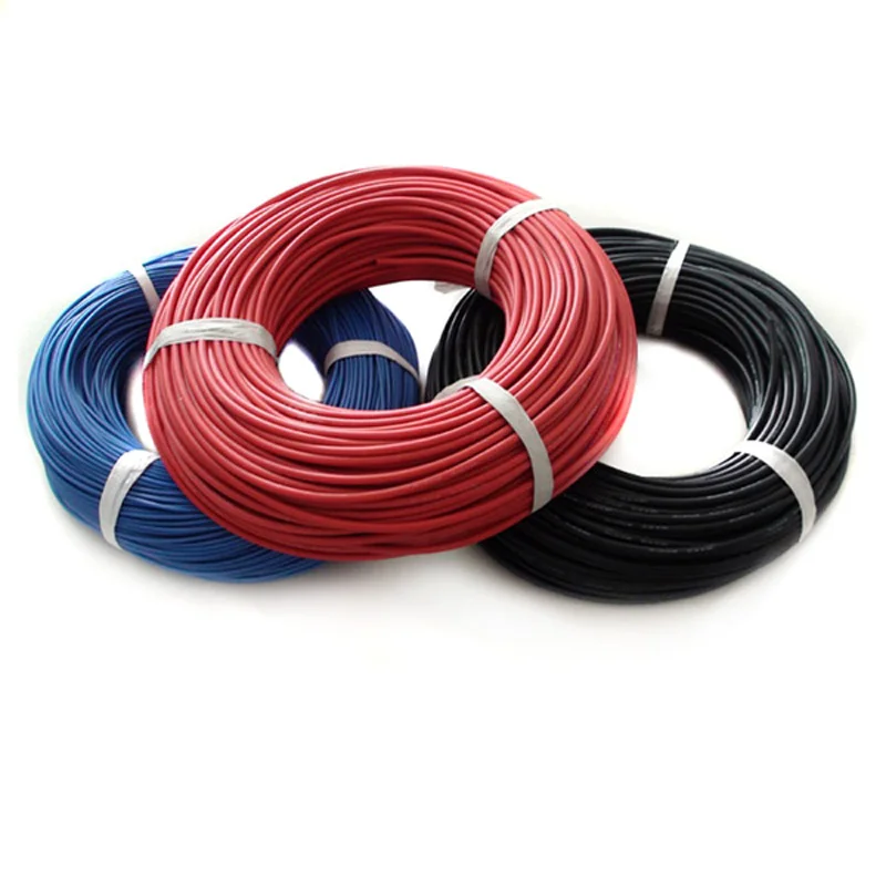 5m Red+5m Black+5m Blue Heatproof Soft Silicone Silica Gel Wire Cable 16AWG PVC insulated wire Electric cable
5m Red+5m Black+5m Blue Heatproof Soft Silicone Silica Gel Wire Cable 16AWG PVC insulated wire Electric cable