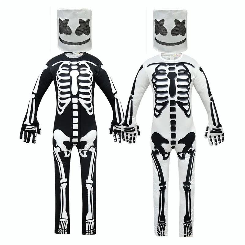 White Black Marshmello DJ Costume Marshmello Suit Skull Trooper Costumes Ninja Party Funny Children Kids music Cosplay Clothing
White Black Marshmello DJ Costume Marshmello Suit Skull Trooper Costumes Ninja Party Funny Children Kids music Cosplay Clothing