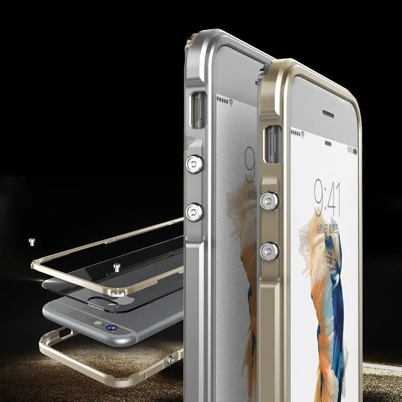 Aluminum Metal Bumper Frame PC Clear Back font b Case b font Cover for font b