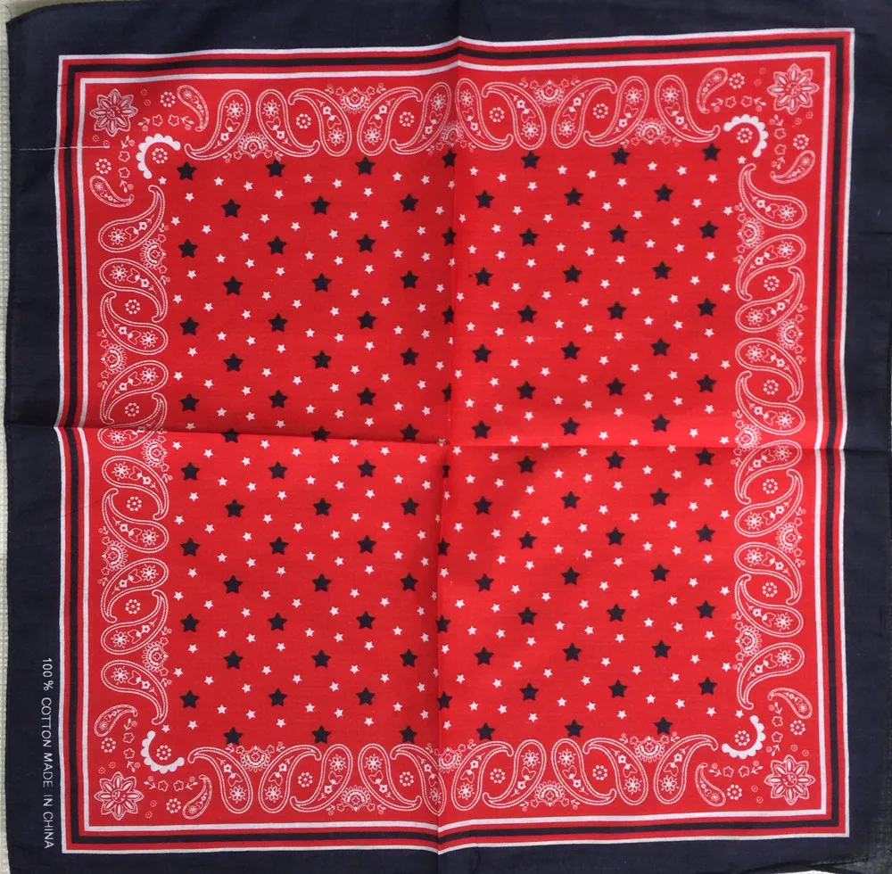 New Punk Hip Hop Red Paisley star Bandana Headwear/Hair Band Scarf Neck Wrist Wrap Band Headtie For Men 100% Cotton
New Punk Hip Hop Red Paisley star Bandana Headwear/Hair Band Scarf Neck Wrist Wrap Band Headtie For Men 100% Cotton