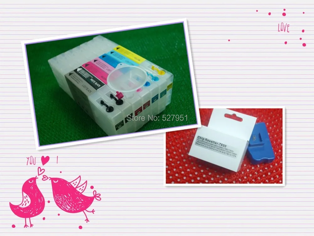 Winnerjet refillable ink cartridge for Epson stylus pro 7600 9600 with free chip resetter
Winnerjet refillable ink cartridge for Epson stylus pro 7600 9600 with free chip resetter