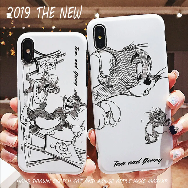 Hand Drawn Sketch Cat And Mouse Phone Case For IPhone 8 6 6S 7 Plus Anime Cartoon Case For IPhone X XR XS Max Soft Silicone Case
Hand Drawn Sketch Cat And Mouse Phone Case For IPhone 8 6 6S 7 Plus Anime Cartoon Case For IPhone X XR XS Max Soft Silicone Case