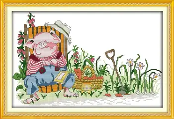 DIY Needlework mona lisa cross stitch sleeping pig Dmc Cross Stitch Kits14CT for Embroidery Knitting Needles hobbies and crafts
DIY Needlework mona lisa cross stitch sleeping pig Dmc Cross Stitch Kits14CT for Embroidery Knitting Needles hobbies and crafts