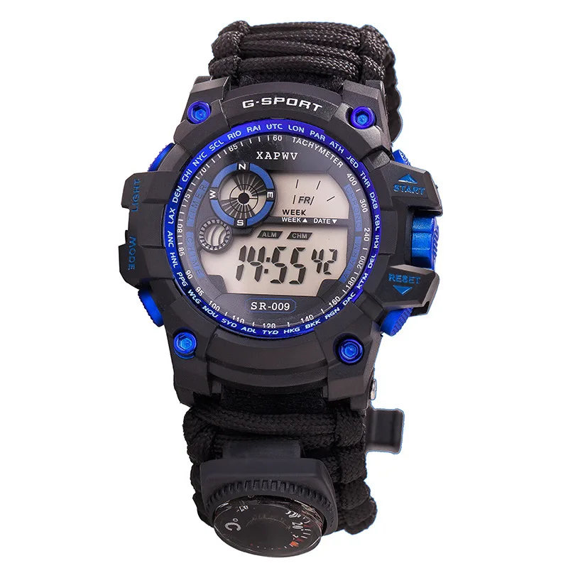 Mens Sports Watches Compass Survive Outdoor Digital Man Watches Waterproof Emergency with Night Vision Sport Men Watch 2019
Mens Sports Watches Compass Survive Outdoor Digital Man Watches Waterproof Emergency with Night Vision Sport Men Watch 2019