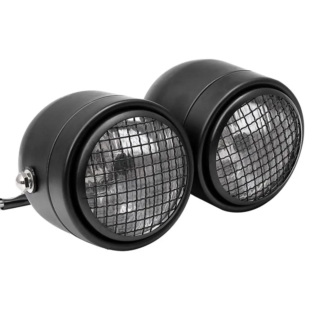 3.5" Mesh Grille Twin Headlight Retro Streetfighter Head Light for Harley Cafe Racer Chopper Bobber Universal 35W
3.5" Mesh Grille Twin Headlight Retro Streetfighter Head Light for Harley Cafe Racer Chopper Bobber Universal 35W
