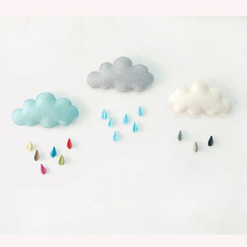 33x18cm DIY Cloud Stuffed Toys with Raindrops 3D Cloud Wall Decoration for Kids Room Tent Hanging Pendant Photograph Props Gifts
33x18cm DIY Cloud Stuffed Toys with Raindrops 3D Cloud Wall Decoration for Kids Room Tent Hanging Pendant Photograph Props Gifts