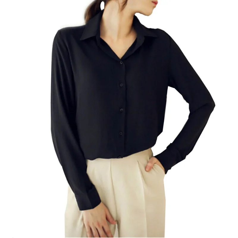 Women Casual Blouse Button Long sleeve Shirt Female Chiffon Blouse Women Clothing Customes New
Women Casual Blouse Button Long sleeve Shirt Female Chiffon Blouse Women Clothing Customes New