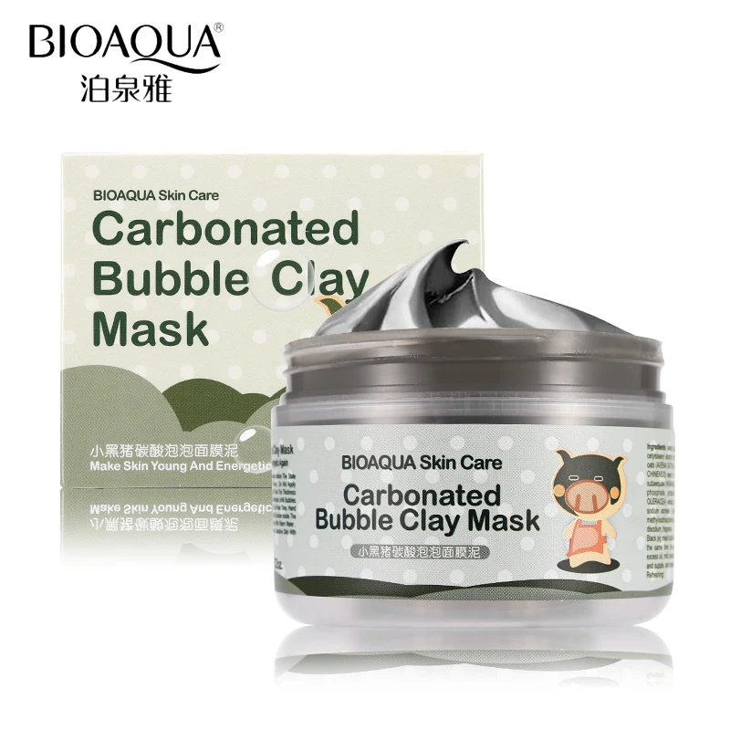 BIOAQUA Brand Face Oxygen Bubbles Carbonate Mud Mask Acne Blackhead Treatment Hydrating Moisturizing Facial Masks 100g #
BIOAQUA Brand Face Oxygen Bubbles Carbonate Mud Mask Acne Blackhead Treatment Hydrating Moisturizing Facial Masks 100g #