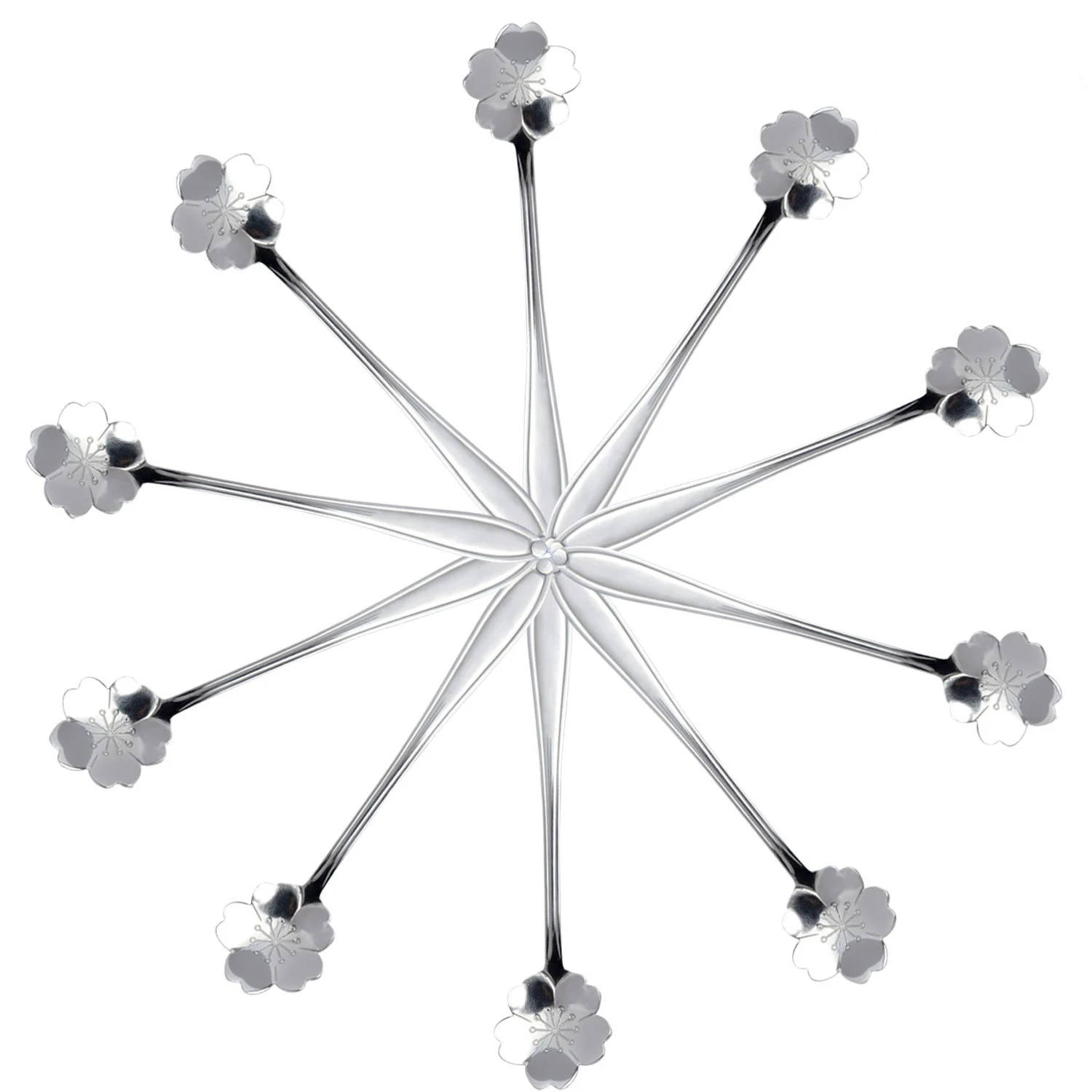 Creative Flower Coffee Spoon Tableware Tea Spoon Stainless Steel Fruit Forks Spoon Flatware Set For Cake Salad Cocktail Desser
Creative Flower Coffee Spoon Tableware Tea Spoon Stainless Steel Fruit Forks Spoon Flatware Set For Cake Salad Cocktail Desser