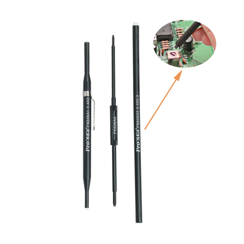 Original Pro'skit 1PK-606A 3 Pcs Anti-Static Alignment Tool Kit TRIMMING TOOL SET. Free Shipping
Original Pro'skit 1PK-606A 3 Pcs Anti-Static Alignment Tool Kit TRIMMING TOOL SET. Free Shipping
