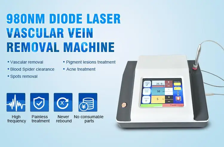 2019 Portable 980nm diode laser vascular therapy machine/vein removal device red blood vessels spider vein removal 980nm laser
2019 Portable 980nm diode laser vascular therapy machine/vein removal device red blood vessels spider vein removal 980nm laser