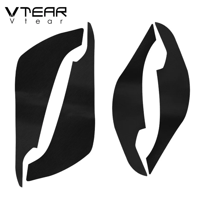 

Vtear for Haval F7 car anti kick door sill stickers anti scartch pad carbon fiber protection cover exterior accessories 18-19