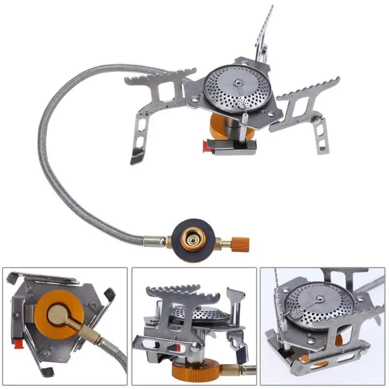 3000W Outdoor Gas Stove Portable Mini Camping Stoves Survival Furnace Folding Stove Pocket Picnic Cooking Gas Split Stove Burner
3000W Outdoor Gas Stove Portable Mini Camping Stoves Survival Furnace Folding Stove Pocket Picnic Cooking Gas Split Stove Burner