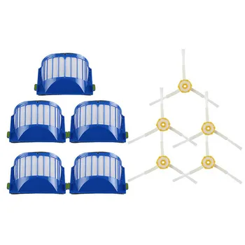6pcs Blue AeroVac Filter + 6 Side Brush for iRobot Roomba 600 Series 610 620 630 650 660
6pcs Blue AeroVac Filter + 6 Side Brush for iRobot Roomba 600 Series 610 620 630 650 660