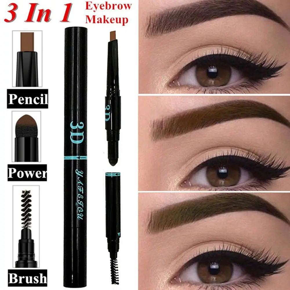 Professional 3 In 1 Natural Eyebrow Pencil+Brush+Powder Stick Quick Eye Makeup Enhance Multi-function Eyebrow pen Beauty Tool
Professional 3 In 1 Natural Eyebrow Pencil+Brush+Powder Stick Quick Eye Makeup Enhance Multi-function Eyebrow pen Beauty Tool
