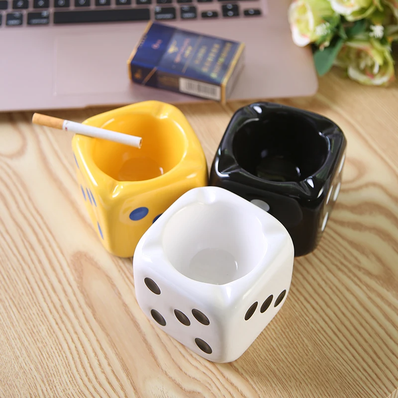 Dice Shape Ceramics Creative Ash Tray Modern Style Mini Ashtray Portable Anti-Scalding Cenicero Cigar Ashtray Home Decoration
Dice Shape Ceramics Creative Ash Tray Modern Style Mini Ashtray Portable Anti-Scalding Cenicero Cigar Ashtray Home Decoration