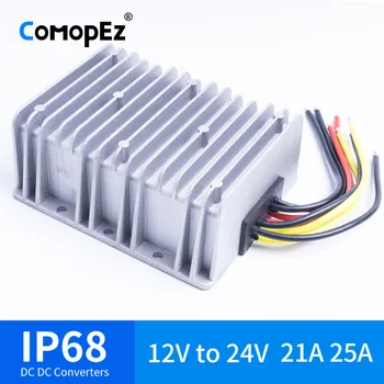 12V TO 24V 21A 25A DC DC Voltage Converter Waterproof IP68 CE Certificated 12VDC to 24VDC 21AMP 12V 24V Boost Converter
12V TO 24V 21A 25A DC DC Voltage Converter Waterproof IP68 CE Certificated 12VDC to 24VDC 21AMP 12V 24V Boost Converter