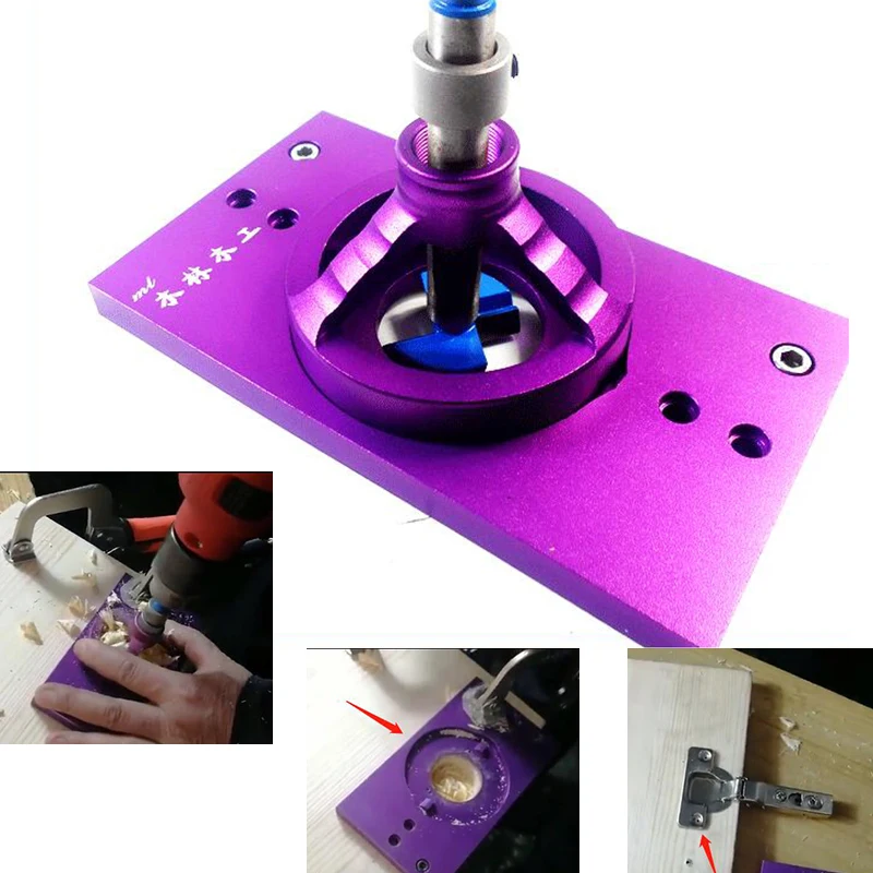 35mm Cup Style Hinge Boring Jig Drill Guide Set Door Hole Template Bit Tool Aluminum Alloy Woodworking Tool
35mm Cup Style Hinge Boring Jig Drill Guide Set Door Hole Template Bit Tool Aluminum Alloy Woodworking Tool