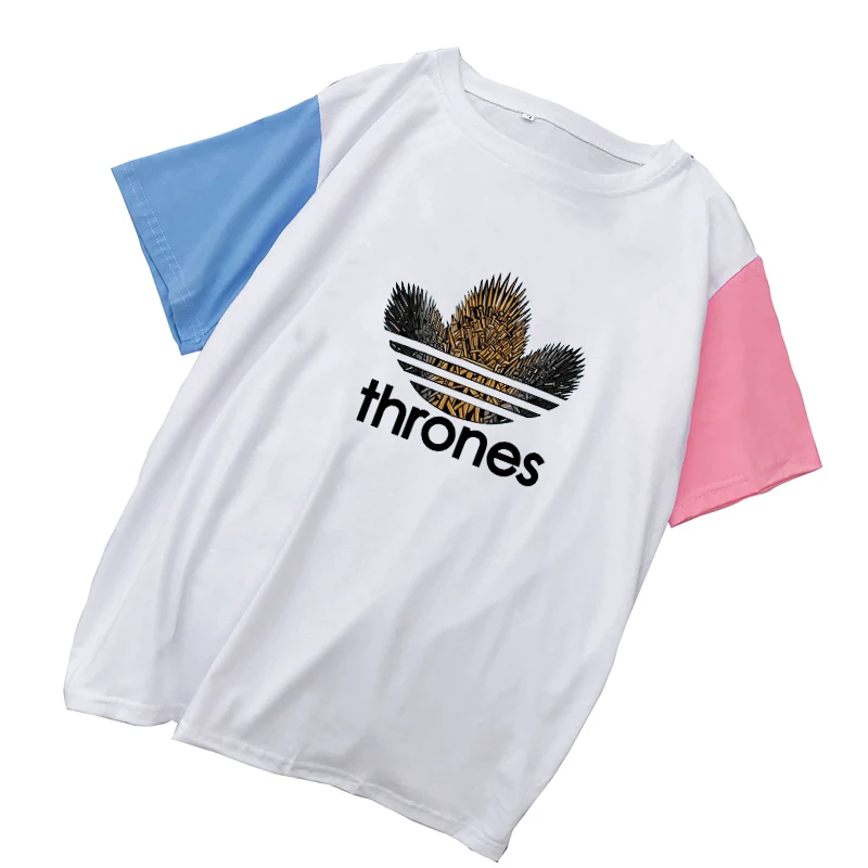 New Game of Thrones T Shirts Women Harajuku Ulzzang Tumblr Kawai Tee Shirt Femme Streetwear Casual Contrast Color Stitching Tops
New Game of Thrones T Shirts Women Harajuku Ulzzang Tumblr Kawai Tee Shirt Femme Streetwear Casual Contrast Color Stitching Tops