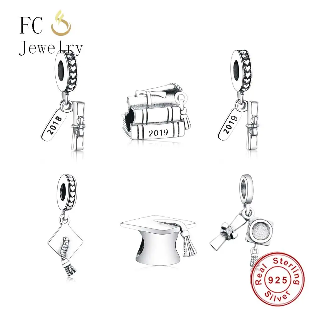 2019 Summer Newest Fit Original Pandora Charms Bracelet 925 Sterling Silver Graduation Cap Scroll Beads DIY Women Jewelry Making
2019 Summer Newest Fit Original Pandora Charms Bracelet 925 Sterling Silver Graduation Cap Scroll Beads DIY Women Jewelry Making