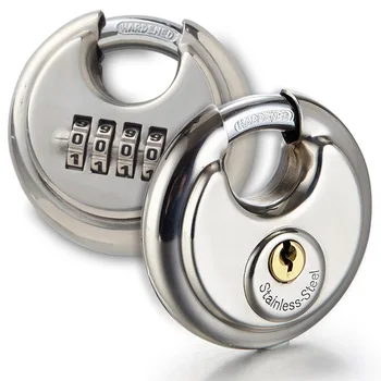 High Quality Stainless Steel Password or Key Padlock, Rounded 70 Mm Thick, Used for Lockers Lock Outdoor Warehouse Fence Lock
High Quality Stainless Steel Password or Key Padlock, Rounded 70 Mm Thick, Used for Lockers Lock Outdoor Warehouse Fence Lock