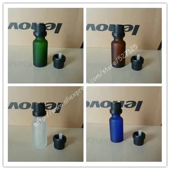 20ml frosted clear/green/brown/blue glass bottle with black anti-theft plastic screw cap,essential oil bottle.
20ml frosted clear/green/brown/blue glass bottle with black anti-theft plastic screw cap,essential oil bottle.
