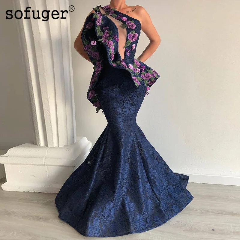 Navy Blue Elegant Evening Dresses Sofuge Purple Lace Appliques Mermaid Lace Saudi Arabic Dubai Special Occasion Robe De Soiree
Navy Blue Elegant Evening Dresses Sofuge Purple Lace Appliques Mermaid Lace Saudi Arabic Dubai Special Occasion Robe De Soiree