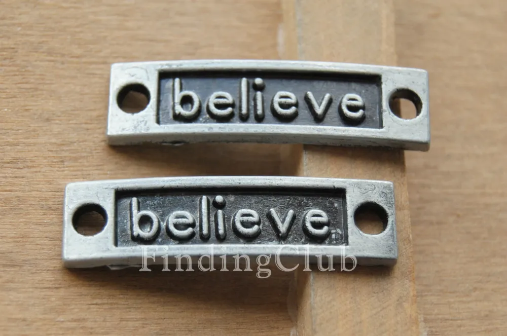 15pcs Black Letter Believe Connector Inspiration Charms Metal Bracelet Necklace Jewelry Findings A466 SALE
15pcs Black Letter Believe Connector Inspiration Charms Metal Bracelet Necklace Jewelry Findings A466 SALE